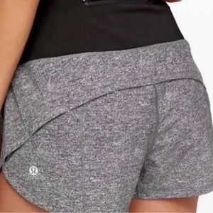 lululemon athletica Heathered Gray Athletic Shorts